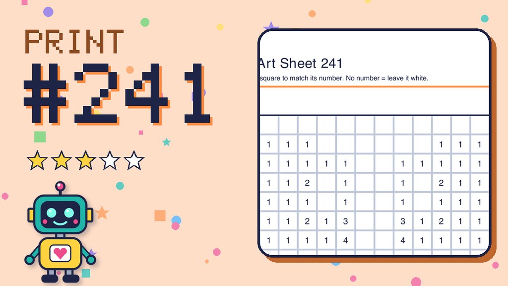 Pixel Art Sheet 241 card