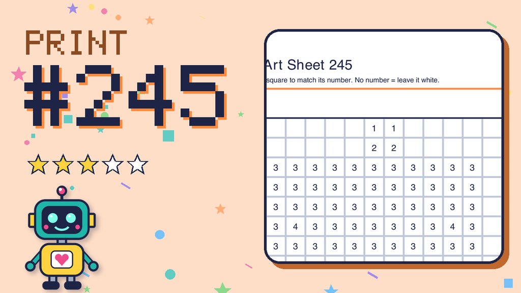 Pixel Art Sheet 245 card