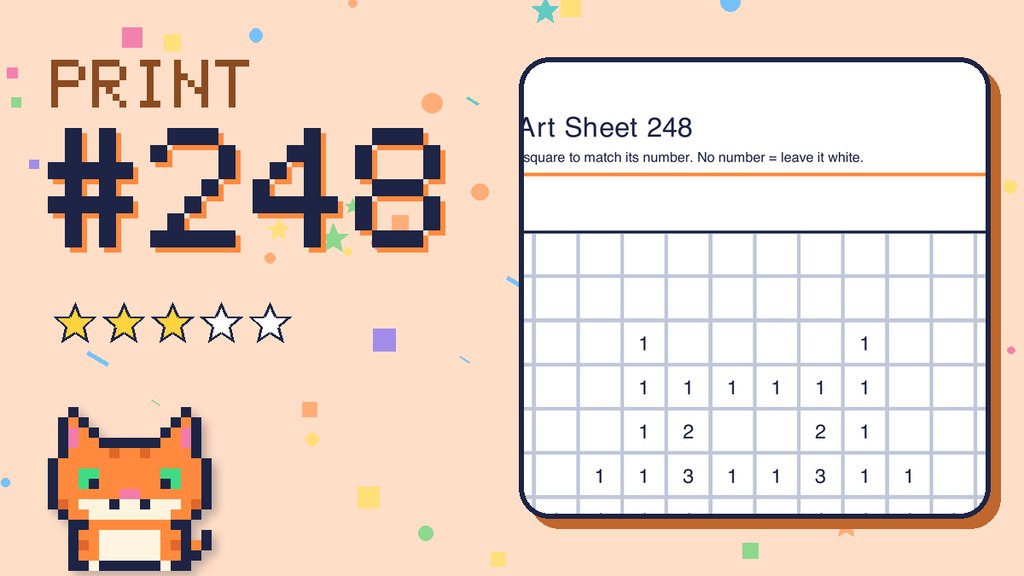 Pixel Art Sheet 248 card