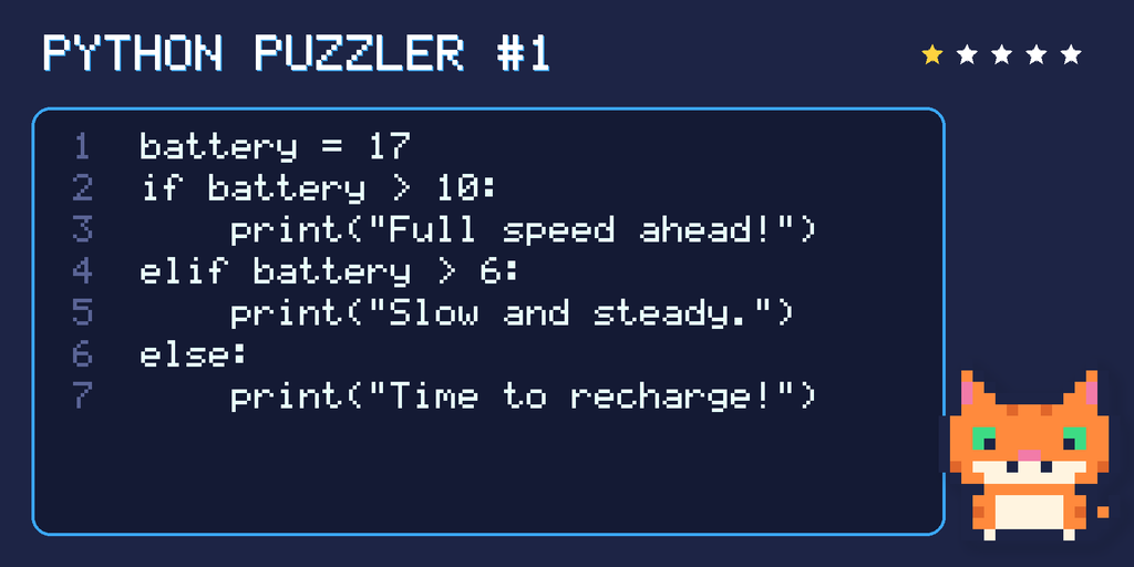 Python puzzler 1 code