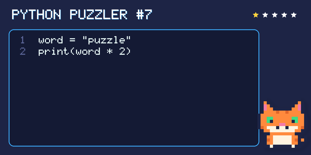 Python puzzler 7 code