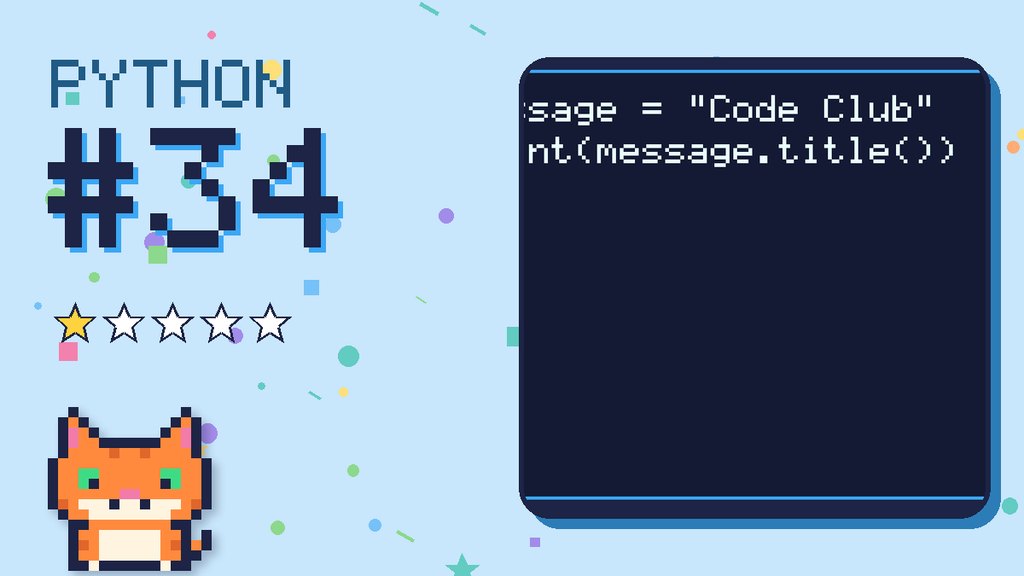 Python Puzzler 34 card