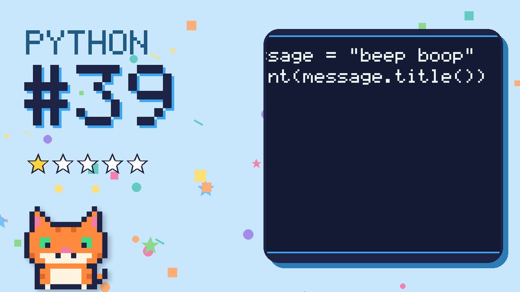 Python Puzzler 39 card
