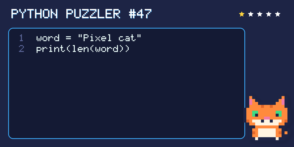 Python puzzler 47 code