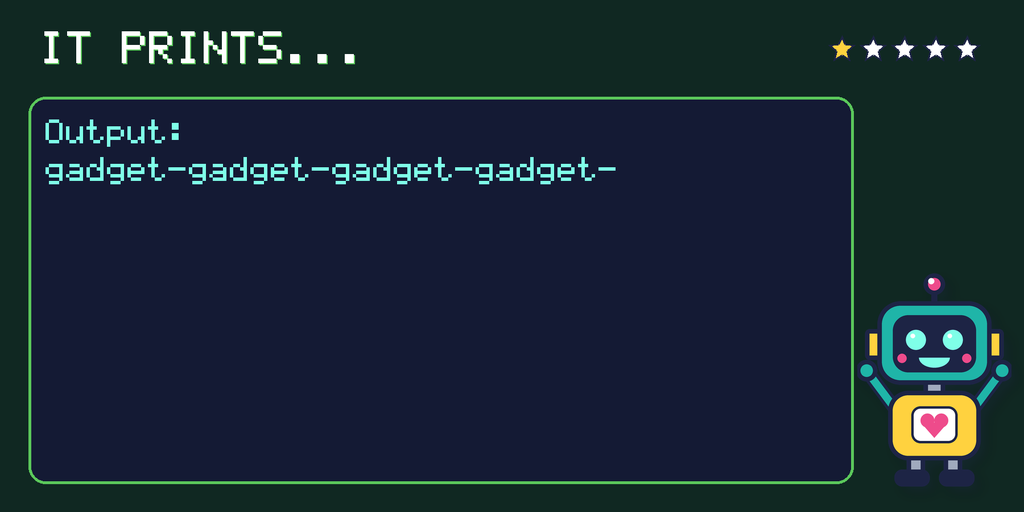 What the program prints