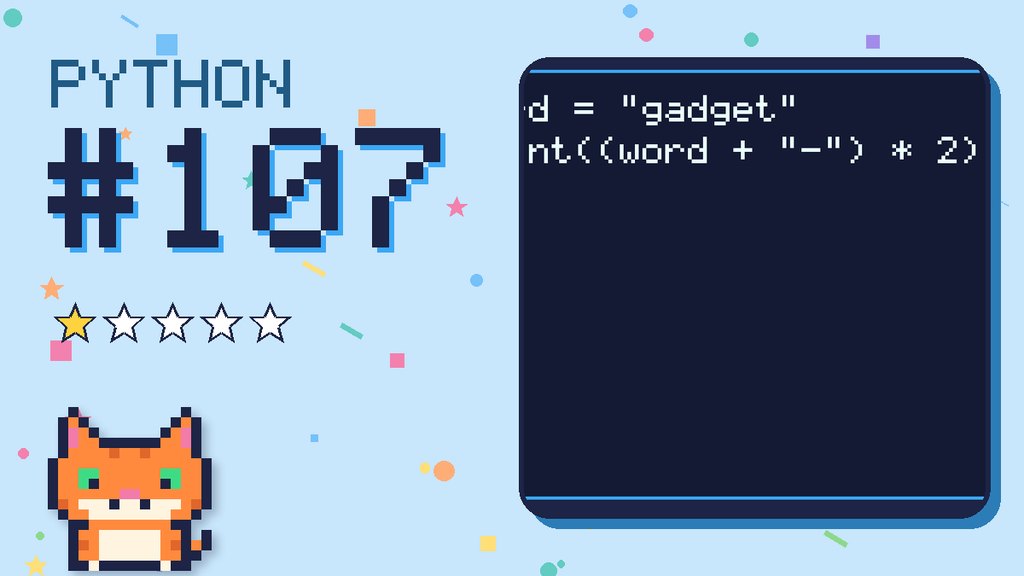 Python Puzzler 107 card
