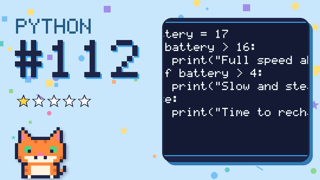 Python Puzzler 112 card
