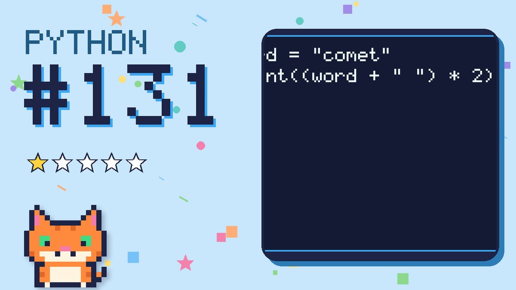 Python Puzzler 131 card