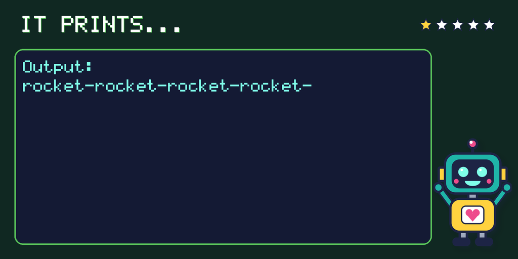 What the program prints