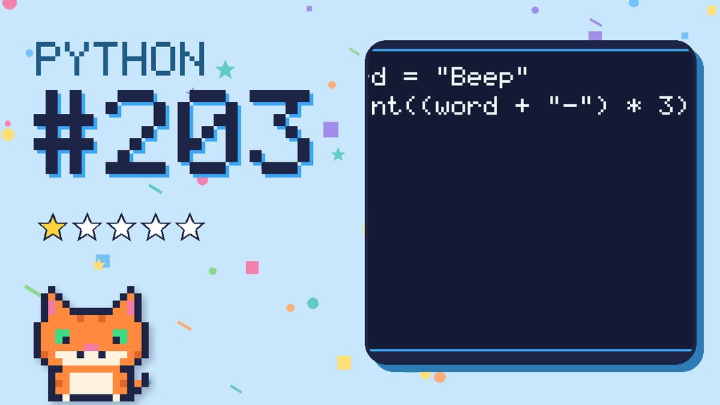 Python Puzzler 203 card