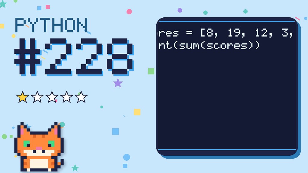 Python Puzzler 228 card