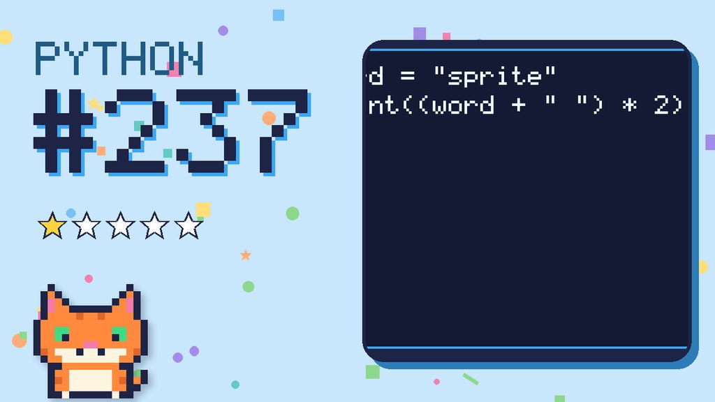 Python Puzzler 237 card