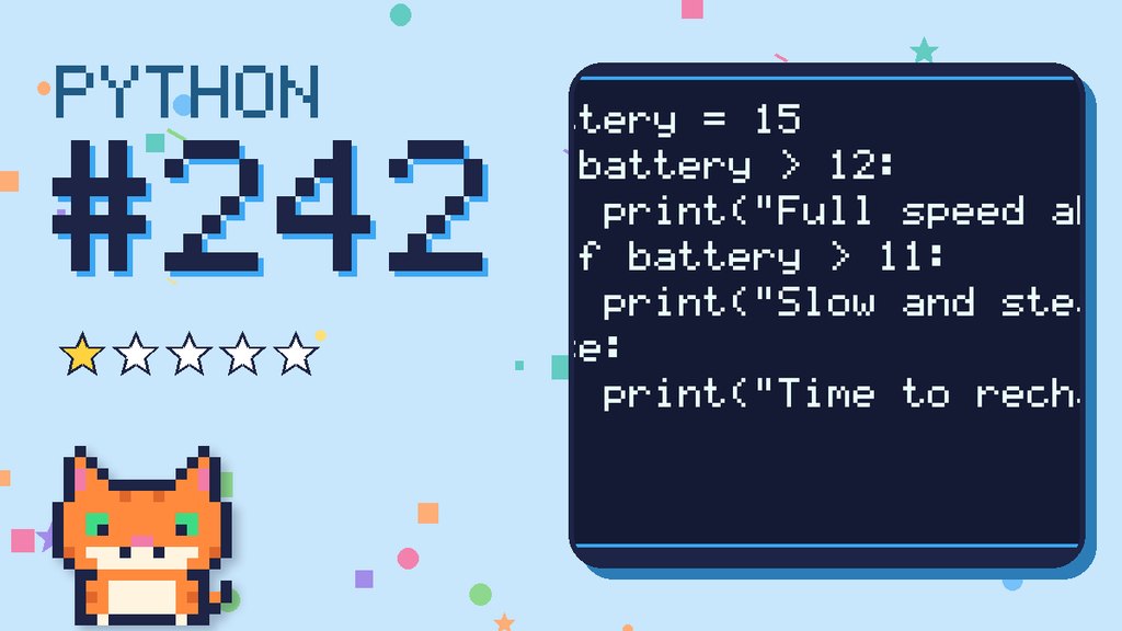 Python Puzzler 242 card