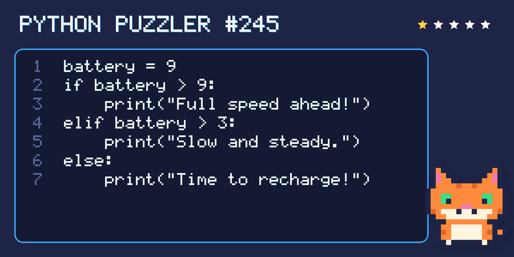 Python puzzler 245 code