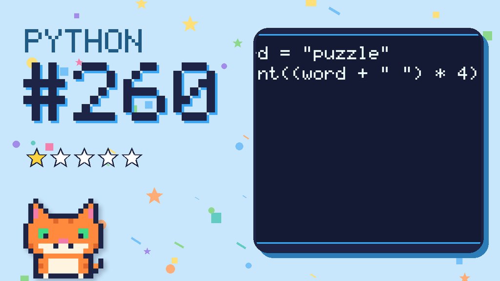 Python Puzzler 260 card