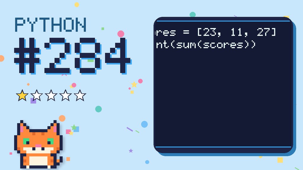 Python Puzzler 284 card
