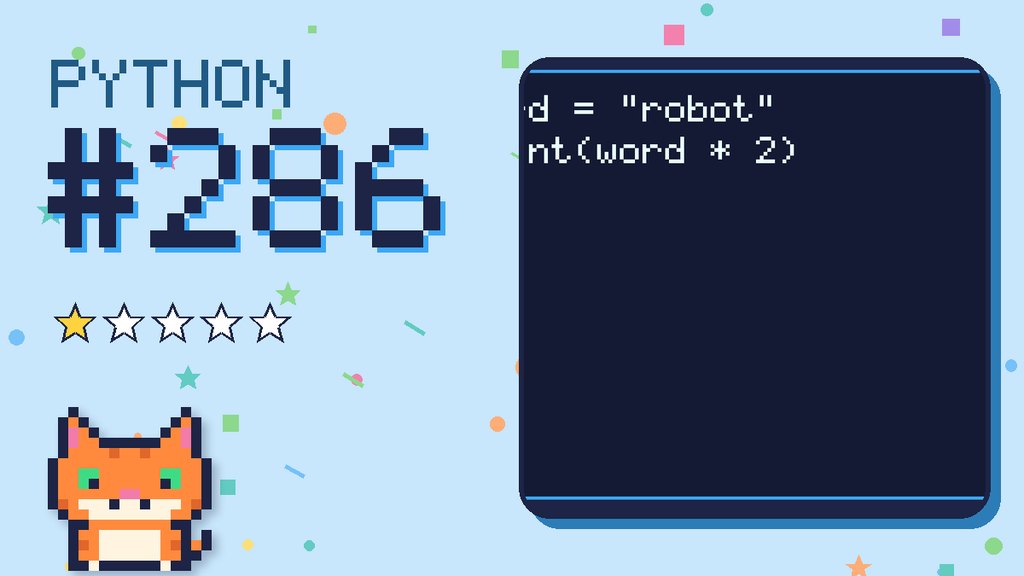 Python Puzzler 286 card