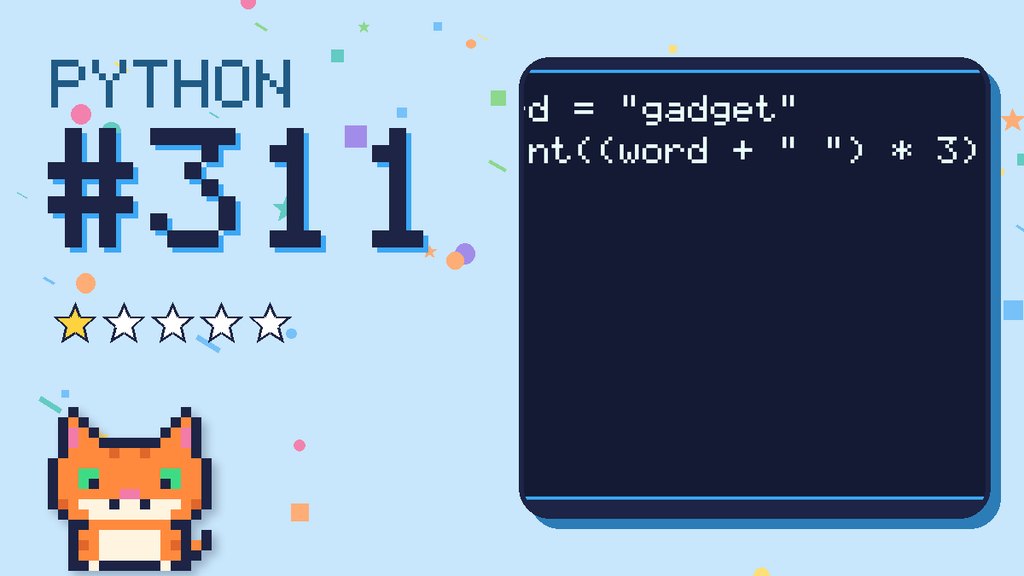 Python Puzzler 311 card