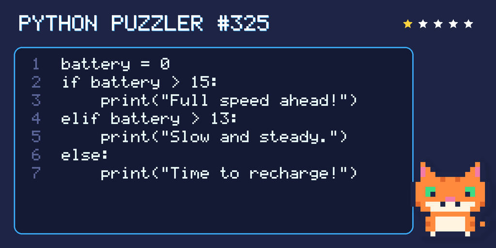 Python puzzler 325 code