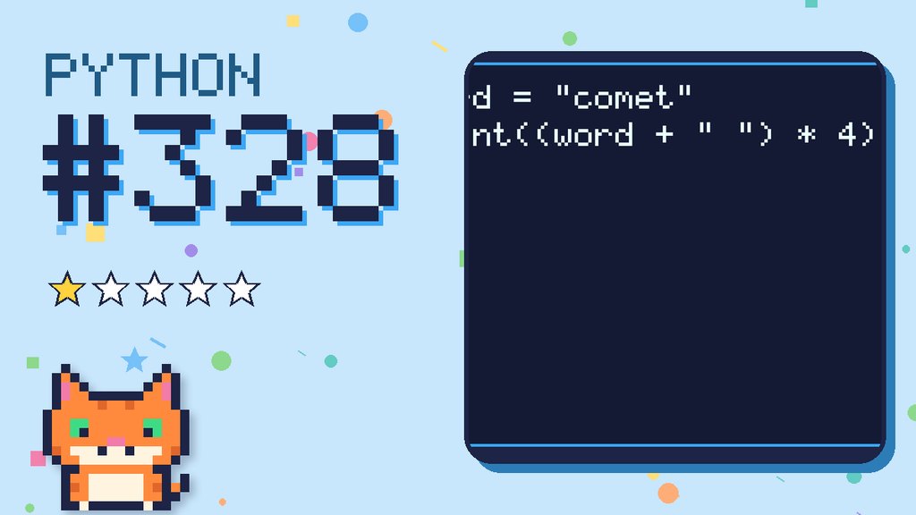Python Puzzler 328 card