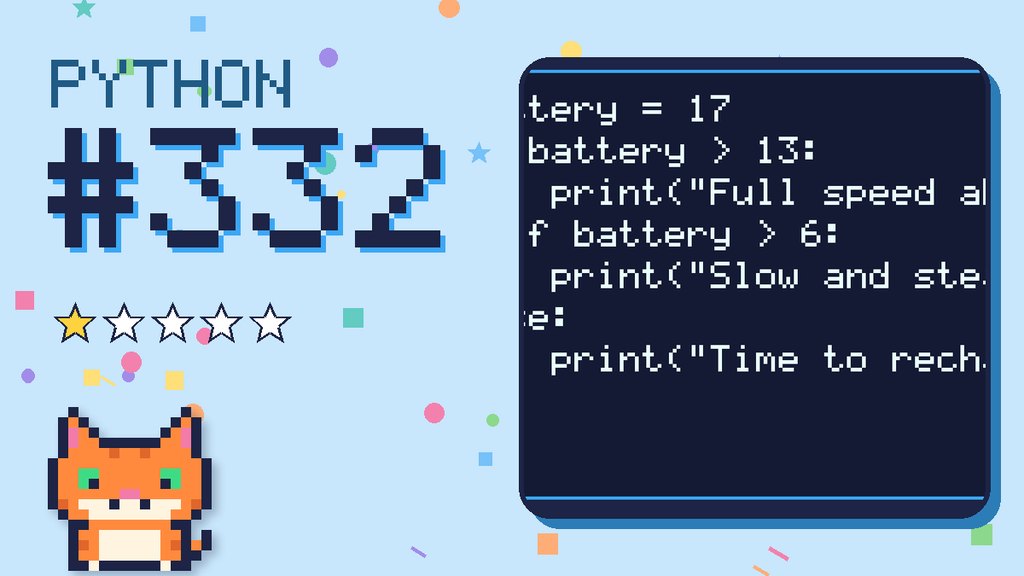 Python Puzzler 332 card