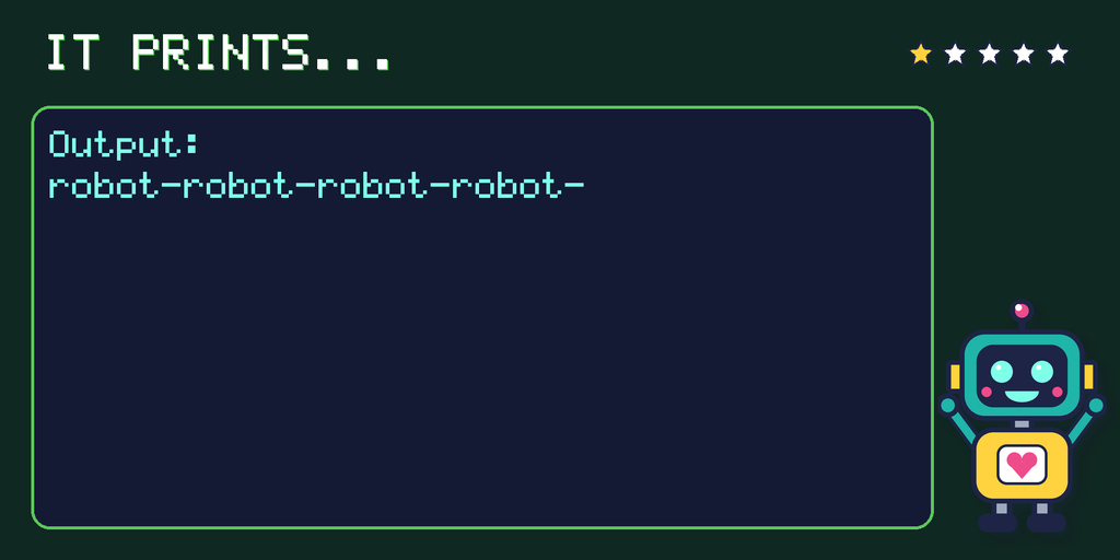 What the program prints