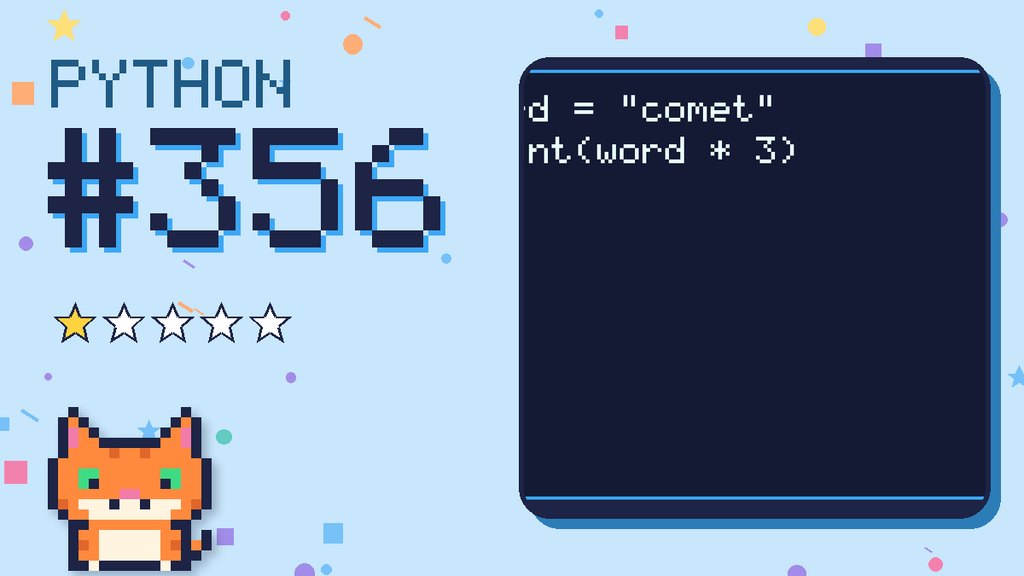 Python Puzzler 356 card