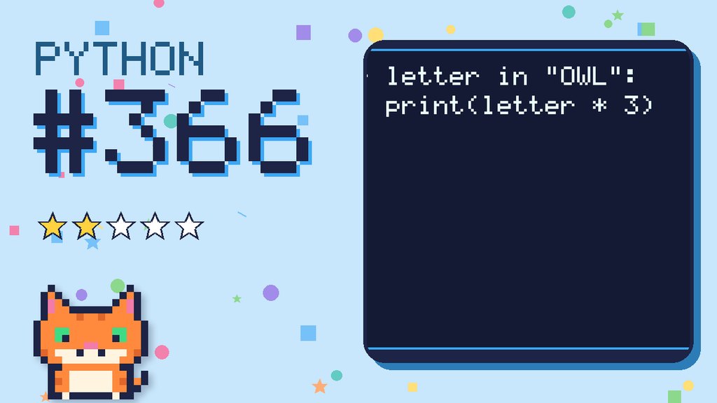 Python Puzzler 366 card