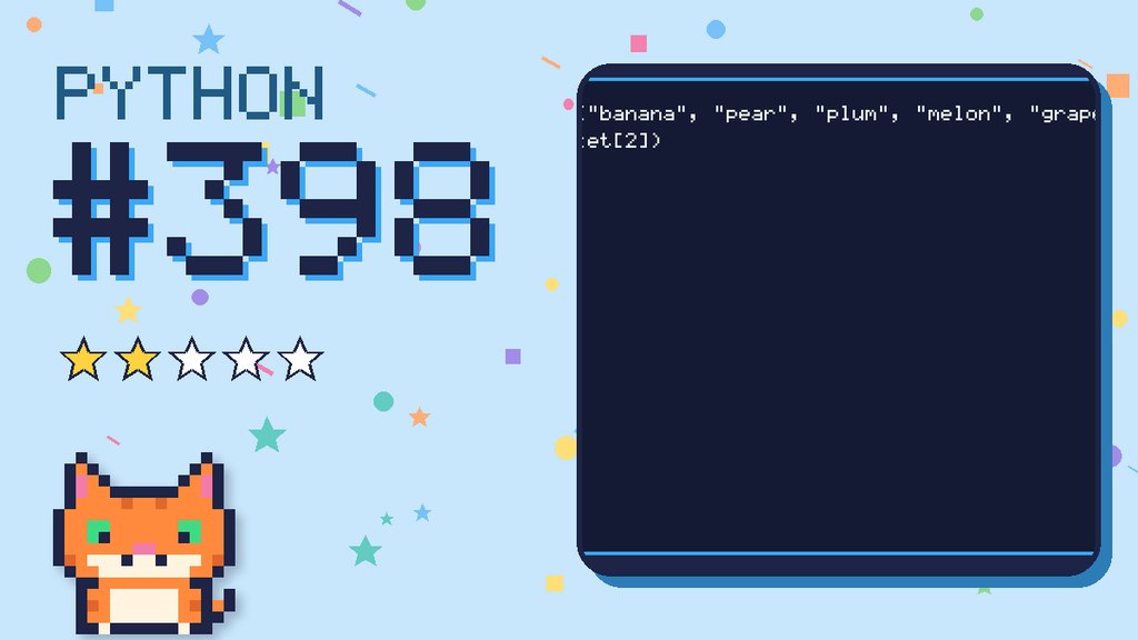 Python Puzzler 398 card