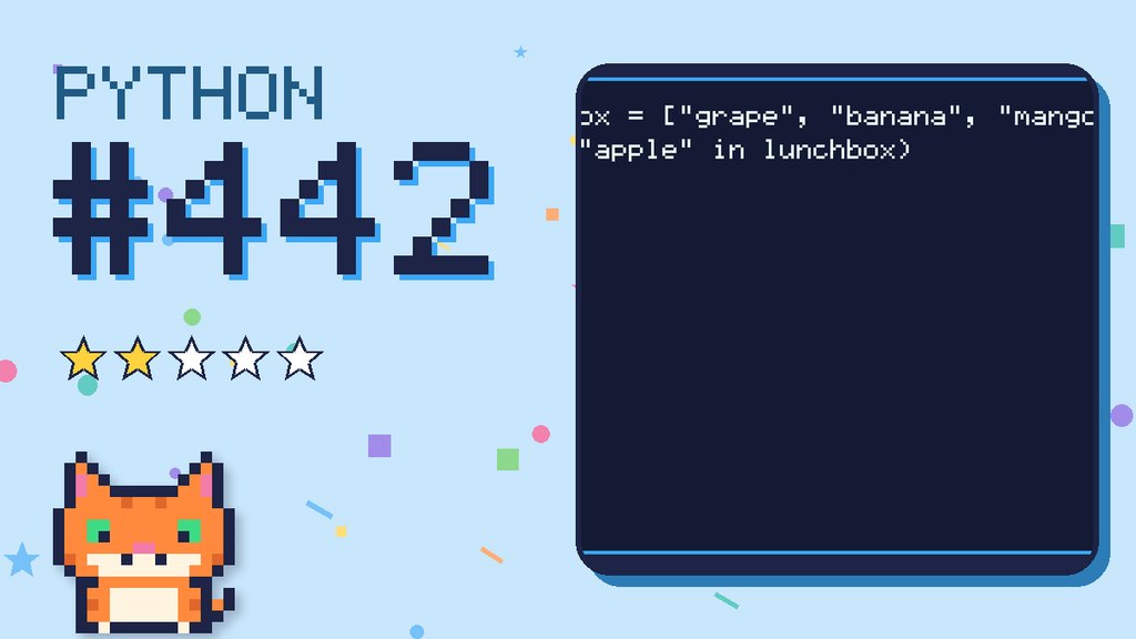 Python Puzzler 442 card