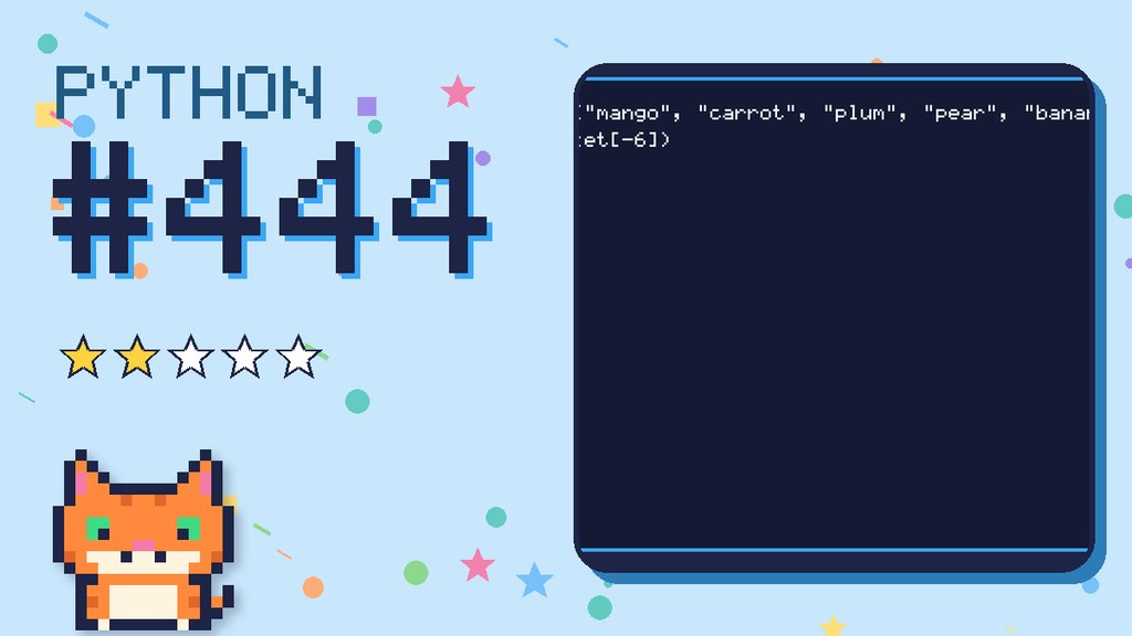 Python Puzzler 444 card