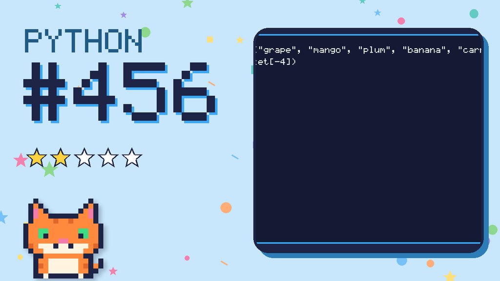 Python Puzzler 456 card