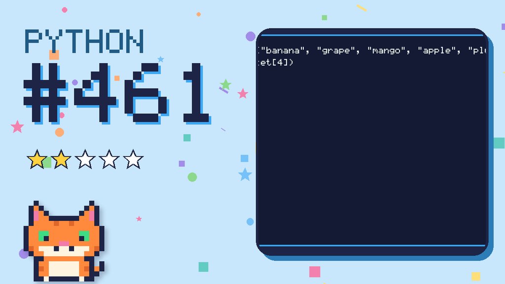 Python Puzzler 461 card