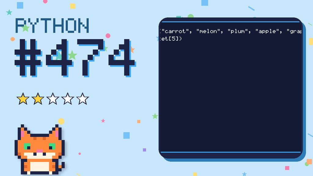 Python Puzzler 474 card