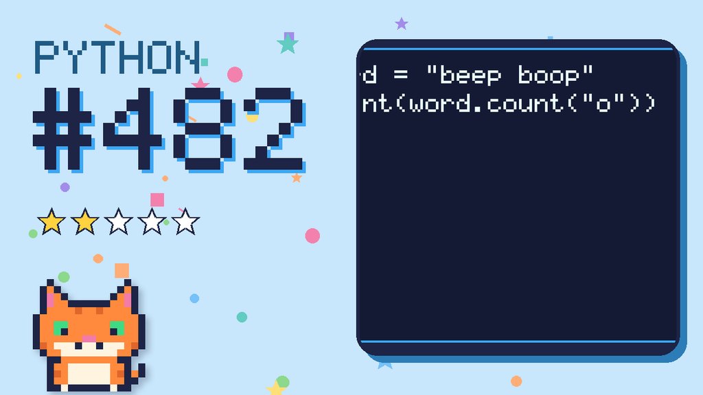 Python Puzzler 482 card