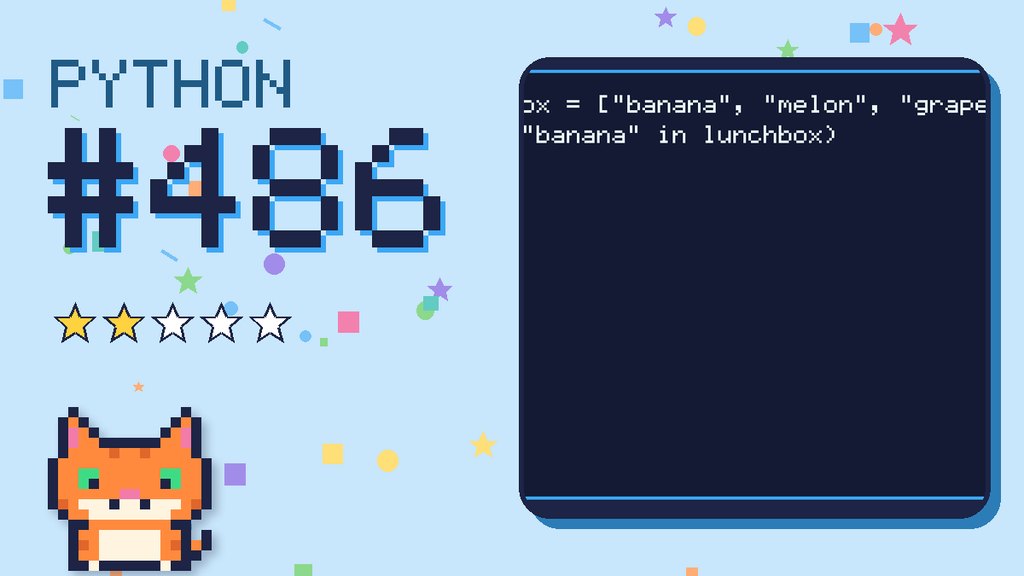 Python Puzzler 486 card