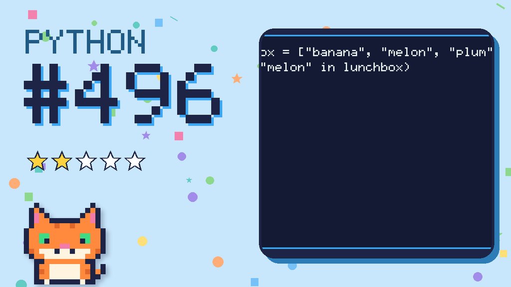 Python Puzzler 496 card