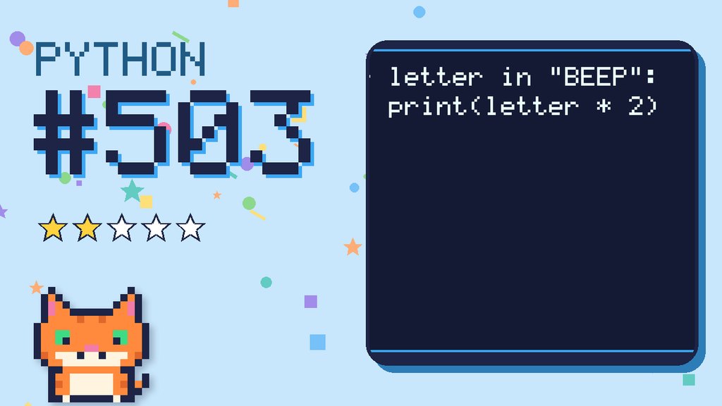 Python Puzzler 503 card
