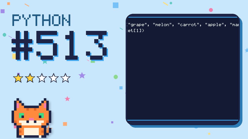 Python Puzzler 513 card
