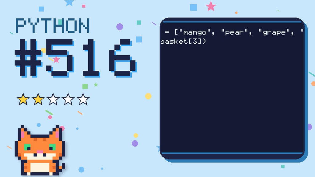 Python Puzzler 516 card