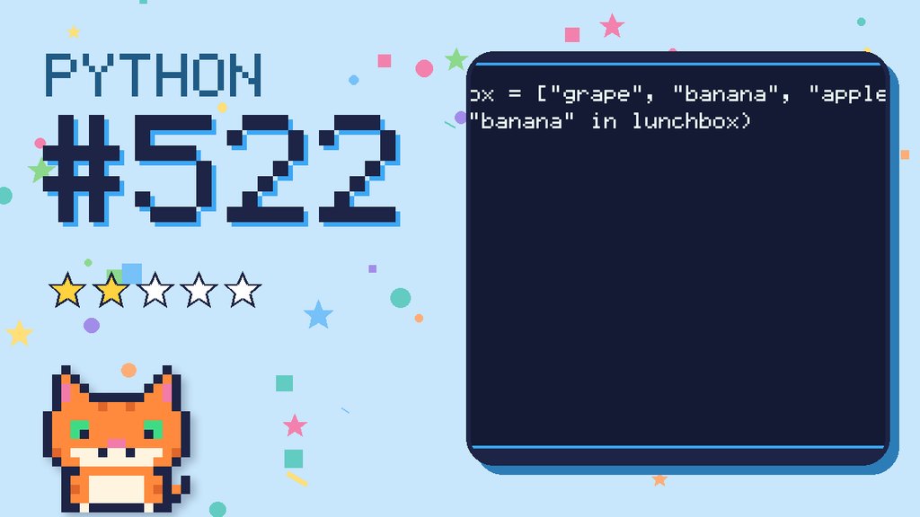 Python Puzzler 522 card