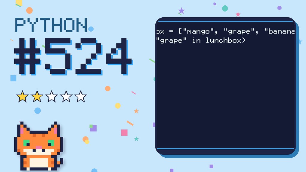 Python Puzzler 524 card