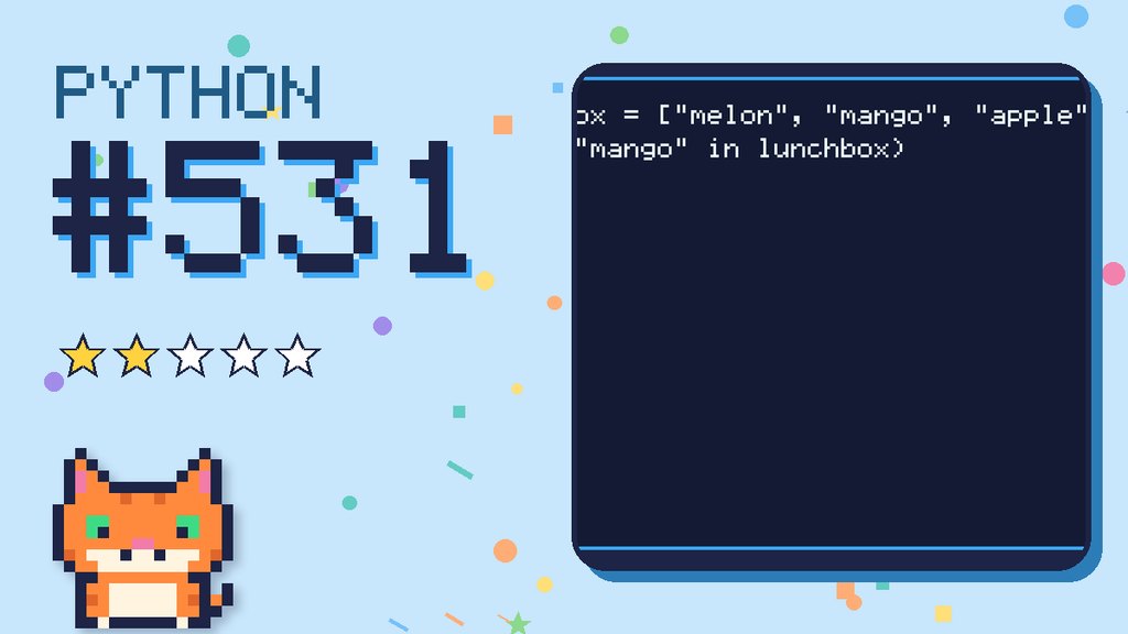 Python Puzzler 531 card
