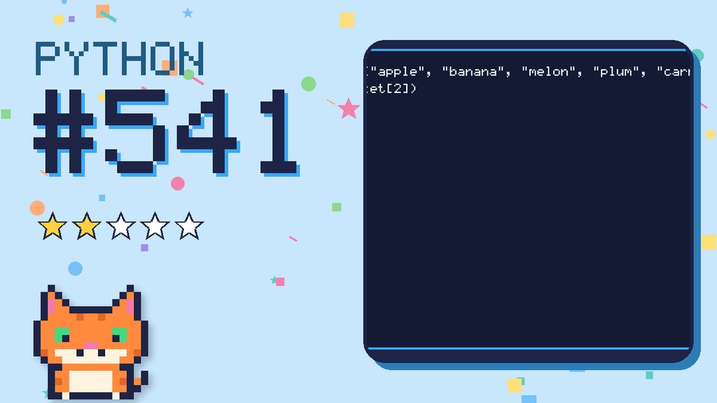 Python Puzzler 541 card