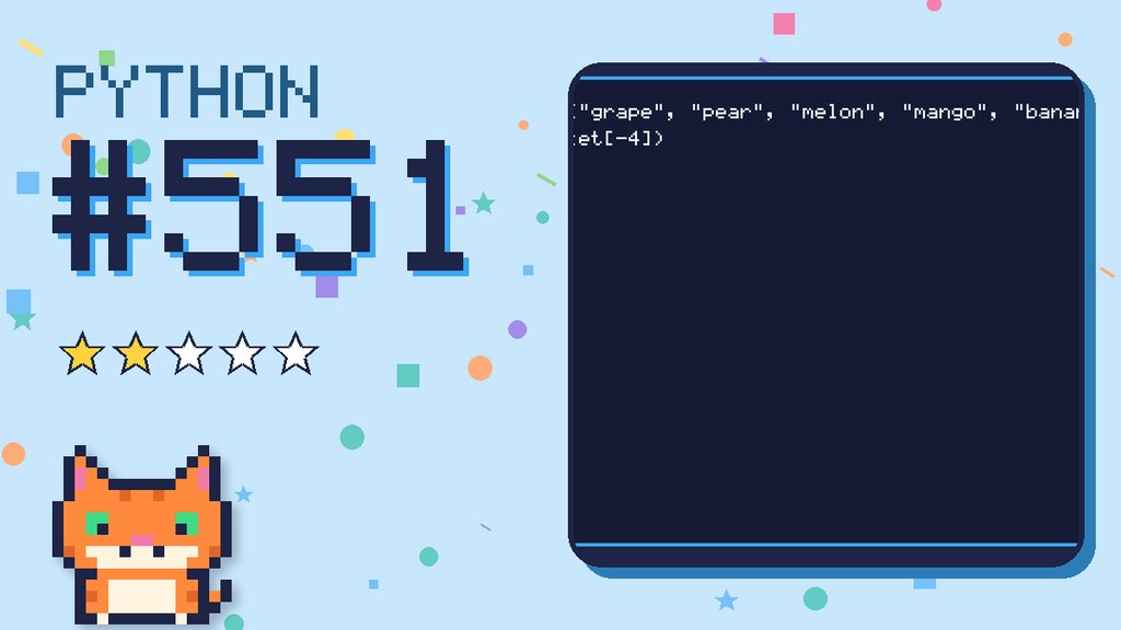 Python Puzzler 551 card