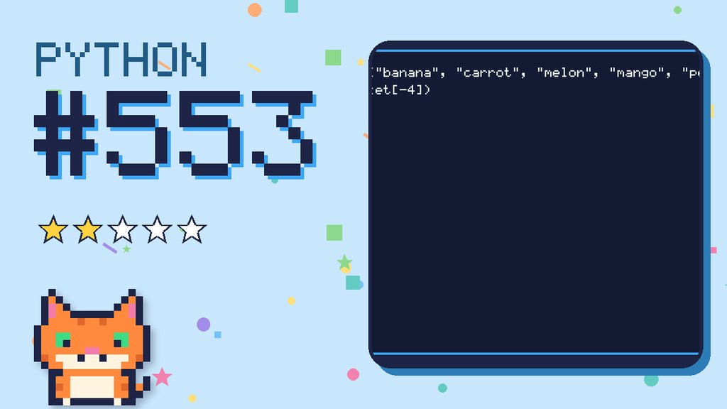 Python Puzzler 553 card