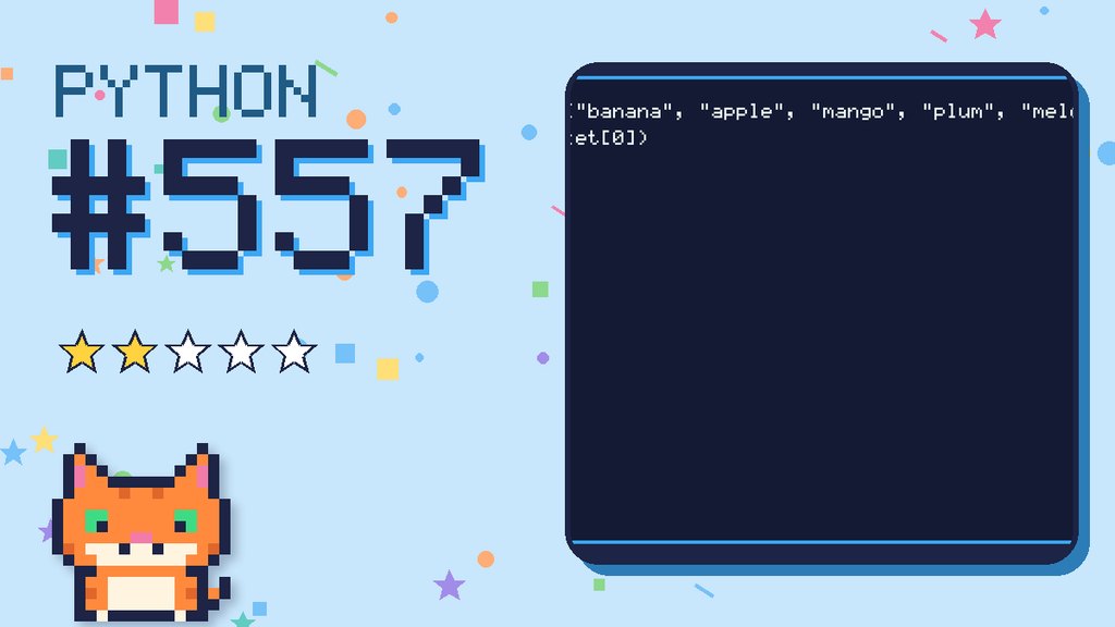 Python Puzzler 557 card