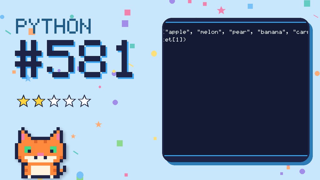 Python Puzzler 581 card