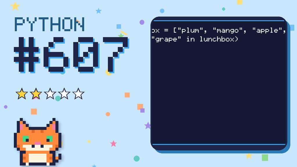 Python Puzzler 607 card