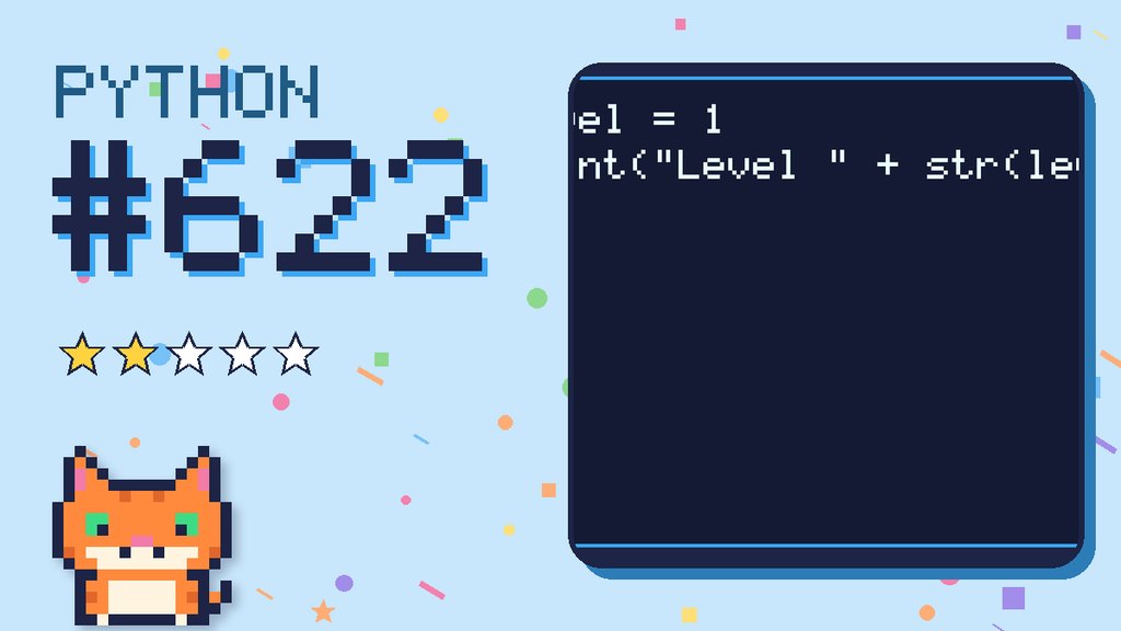 Python Puzzler 622 card